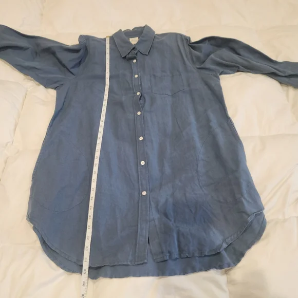 Vikolino European Linen Dress With Pockets Classic Tunic - Picture 6 of 13